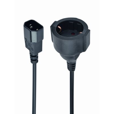 2. GEMBIRD PC-SFC14M-01 adapter (C14 / IEC C14 / IEC 320 C14 M - Schuko, Shuko F; 0.15m; black)