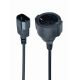 2. GEMBIRD PC-SFC14M-01 adapter (C14 / IEC C14 / IEC 320 C14 M - Schuko, Shuko F; 0.15m; black)