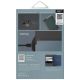 7. Uniq Belmont Passport Case with Apple Find My RFID Blocking Gray Blue