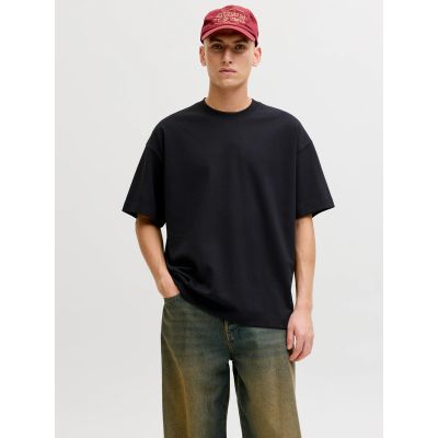 Jack&Jones men's t-shirt JJEBARRON TEE SS O-NECK NOOS 12298906 BLACK