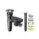 2. Philips SHAVER Series 5000 S5898/79 Rotary Shaver Trimmer Chrome