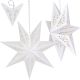PAPER DECORATION STAR 45CM 7 ARMS WHITE