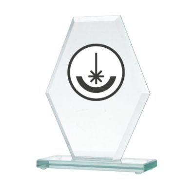 2. Engraved glass trophy