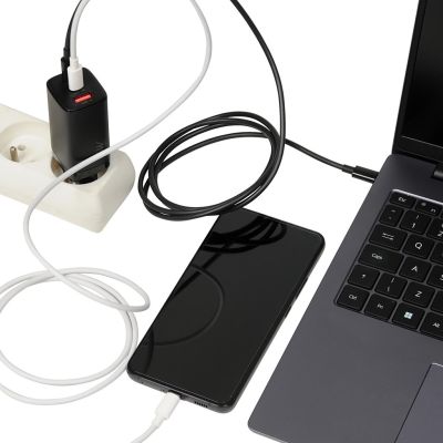 6. I-BOX C-65 GAN PD65W WALL CHARGER CABLE, BLACK
