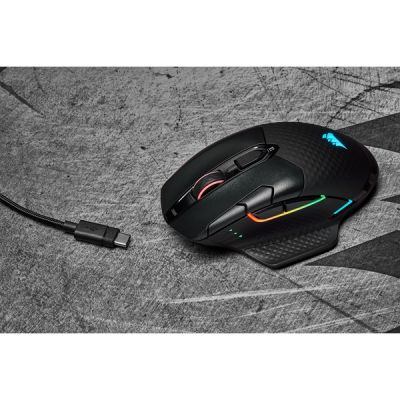 12. Corsair Dark Core RGB PRO Wireless Gaming Mouse - Black