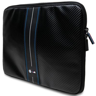 2. BMW Carbon & Blue Stripe sleeve for a 16" laptop - black