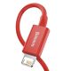 3. Baseus Superior USB - Lightning cable 2.4 A 1 m red (CALYS-A09)