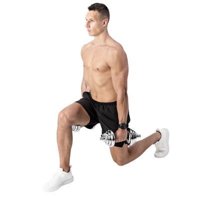 19. Dumbbells in a case HMS STC21 2 x 10 kg chrome