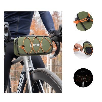4. Rockbros TL001 ROAD TO SKY 1.9L Handlebar Bag Waterproof - Green