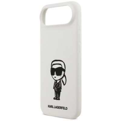 6. Karl Lagerfeld Silicone Karl Sketch & Logo MagSafe Case for iPhone 17 Air - White