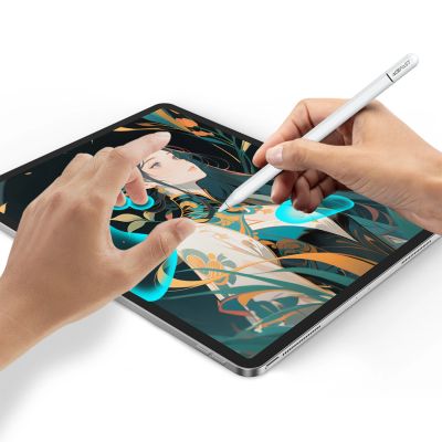 8. Acefast V3 Capacitive Stylus for iPad with Wireless Charging and 2 Interchangeable Tips - White