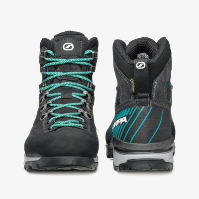 3. Scarpa Mescalito TRK GTX women's trekking shoes - tropical green/dark anthracite