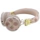 2. Guess Bluetooth ENC GUBH70EPOSMW Brown/Brown Peony Script Round Shape Headphones