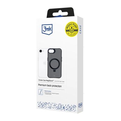 7. 3mk Smoke Case Mag&Stand for Apple iPhone 16E - black