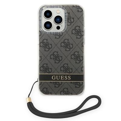 2. Guess GUOHCP14LH4STK iPhone 14 Pro 6.1 "black / black hardcase 4G Print Strap
