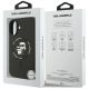 8. Karl Lagerfeld Silicone Karl&Choupette Ring MagSafe Case for iPhone 17 - Black