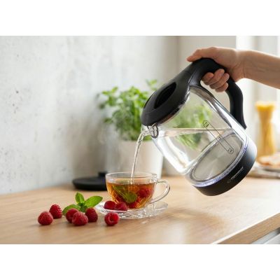 14. Esperanza YUKON EKK025K electric kettle (1500W 1.7l; transparent)