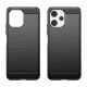 2. Flexible carbon pattern case for Xiaomi Redmi 12 Carbon Case - black