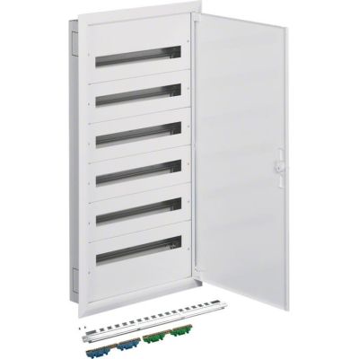 Hager fw2 Flush-mounted distribution board with PE/N 6R/144M (6x24) terminals, class I IP30