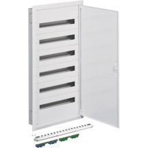 Hager fw2 Flush-mounted distribution board with PE/N 6R/144M (6x24) terminals, class I IP30