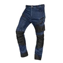 DENIM work trousers, Oxford reinforcements, navy blue, size XXXL