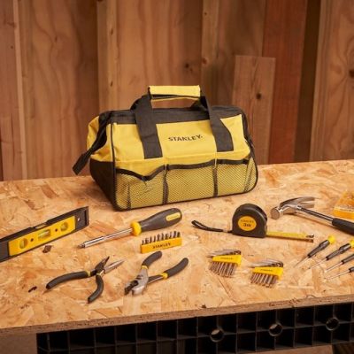 7. Stanley 38-piece yellow bag tool set