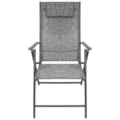 19. GARDEN CHAIR 57x68x106CM 2xTEXTLINE 7-POSITION WITH HEADREST SET OF 2 PCS