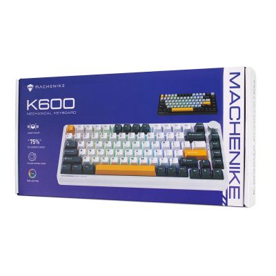 5. Machenike K600-B82W Wireless Mechanical Backlit Gaming Keyboard GR Silver Switch - Black