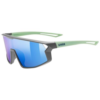 Uvex skyryse jr. Multi-sport glasses for boys and girls, full-rim, black, green