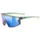 Uvex skyryse jr. Multi-sport glasses for boys and girls, full-rim, black, green