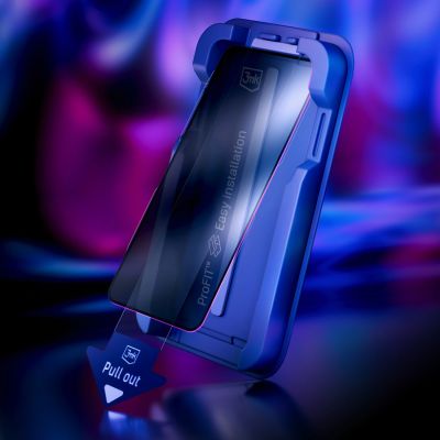 7. 3mk Hardglass Max Privacy Tempered Glass with Applicator for iPhone 18 Pro Max
