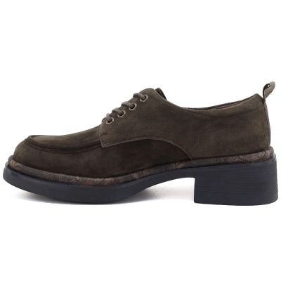 3. Women’s chocolate-brown leather block-heel loafers Artiker 59C0457