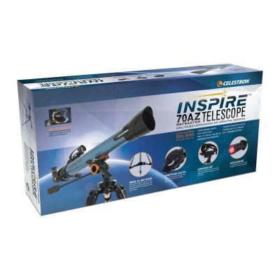 2. Celestron Inspire 70AZ 35x Scope Black, Blue
