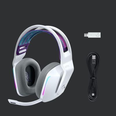 12. Logitech G733 Lightspeed White Headphones