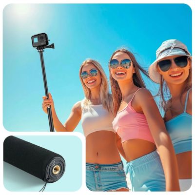 4. Tech-Protect GA100 Monopad & Selfie Stick for GoPro / DJI - Black