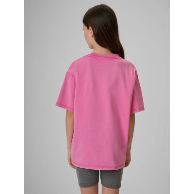 2. Girls' cotton T-shirt 4F 4FJRSS26TTSHF3981-54S