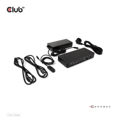 8. CLUB3D CSV-1585 KVM Switch Black