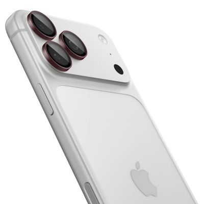 Spigen Optik Pro GLAS.TR EZ FIT 2-Pack Tempered Glass Camera Screen Protector for iPhone 18 Pro / 18 Pro Max - Dark Cherry