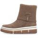 10. Brown women's ankle boots with a sock, Rieker Y6350-24