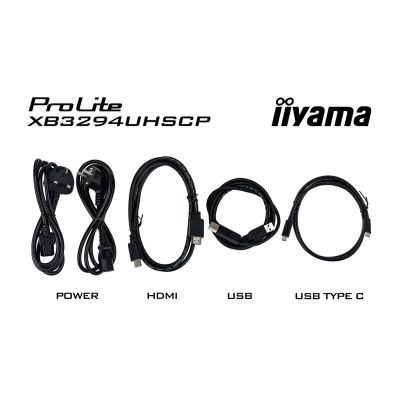 20. iiyama ProLite 32'' 4K VA Monitor with USB-C (95W), KVM Switch and PiP/PbP Support