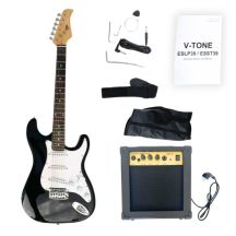 V-TONE ESST39 BK 4/4 stratocaster electric guitar