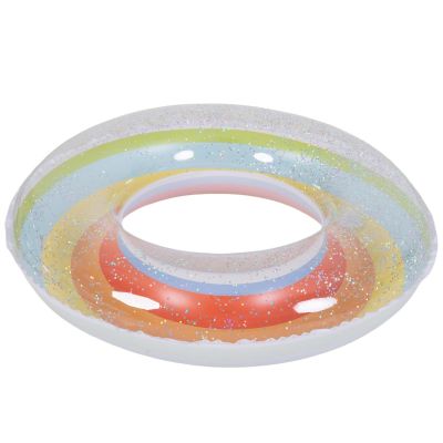 2. SWIMMING RING 90CM RAINBOW GLITTER ORANGE 35644