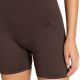 4. Women's adidas Workout Essentials Knit 4 Inch Leggings Brown KE5841