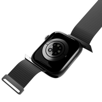 6. Puro 'MILANESE' Watch band for Apple Watch 42-44-45-49m, black