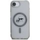 3. Karl Lagerfeld IML Metal Karl & Choupette Heads MagSafe iPhone 16e Case - Black