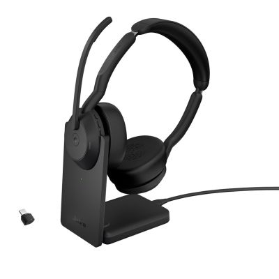 5. Jabra Evolve2 55 Wireless Headset, Link380c MS Stereo Stand