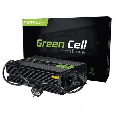 6. GREEN CELL INV07 INVERTER 12V-230V 300W/600W PURE SINE WAVE