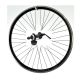 28" Front Wheel V-B QR, Black Rim/Black Hub SHIMANO