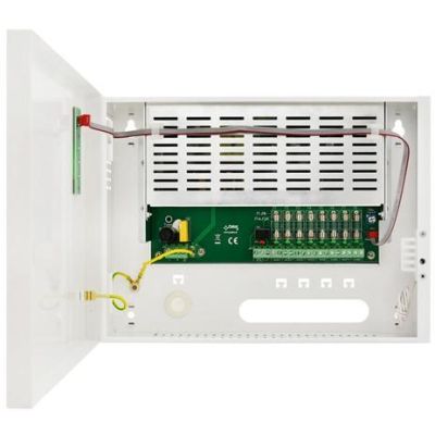 STABILIZED SWITCHING POWER SUPPLY FOR 8 HD CAMERAS Pulsar HPSDC-12V8X1A 12V/8A/8×1A/TOPIC