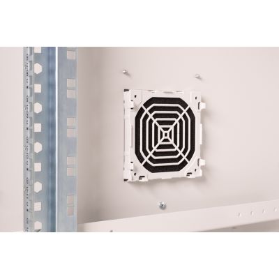 11. Digitus 19" 12U 600x600 wall-mounted network cabinet, solid door, gray, undivided, assembled, IP55, 100kg